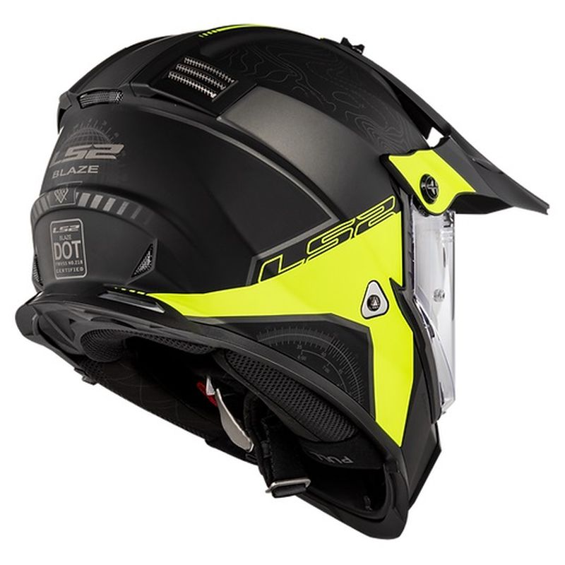 ls2 blaze elevation helmet LS2 Blaze Adventure Motorcycle Dual-Sport Helmet